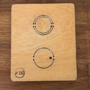 AccuCut Ellison 'Gift Tag Circle #2' Wooden Die (4.75" x 5.75")